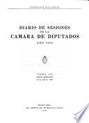 Diario de sesiones de la Cámara de Diputados