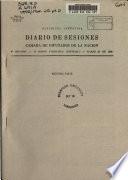 Diario de sesiones de la Cámara de diputados