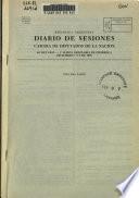 Diario de sesiones de la Cámara de diputados