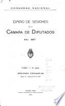 Diario de sesiones de la Cámara de Diputados