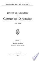 Diario de sesiones de la Cámara de Diputados