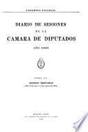 Diario de sesiones de la Cámara de diputados