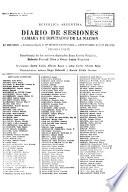 Diario de sesiones de la Cámara de Diputados