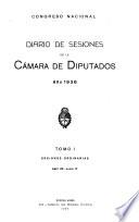 Diario de sesiones de la Cámara de Diputados