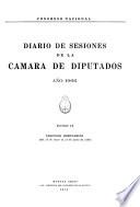 Diario de sesiones de la Cámara de Diputados