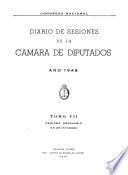 Diario de sesiones de la Cámara de diputados