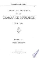 Diario de sesiones de la Cámara de diputados