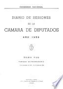 Diario de sesiones de la Cámara de Diputados