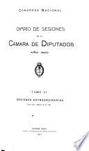 Diario de sesiones de la Cámara de Diputados