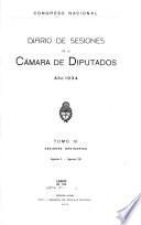 Diario de sesiones de la Cámara de Diputados