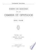 Diario de sesiones de la Cámara de Diputados