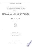 Diario de sesiones de la Cámara de Diputados