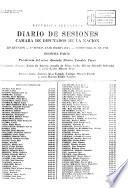 Diario de sesiones de la Cámara de Diputados