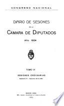 Diario de sesiones de la Cámara de Diputados