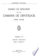 Diario de sesiones de la Cámara de Diputados