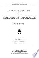 Diario de sesiones de la Cámara de Diputados
