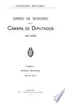 Diario de sesiones de la Cámara de diputados