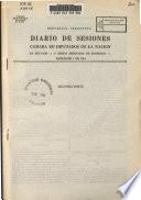 Diario de sesiones de la Cámara de diputados
