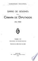 Diario de sesiones de la Cámara de Diputados