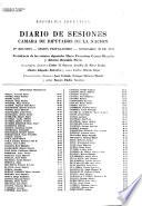 Diario de sesiones de la Cámara de Diputados