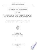 Diario de sesiones de la Cámara de diputados