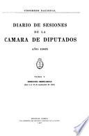 Diario de sesiones de la Cámara de Diputados
