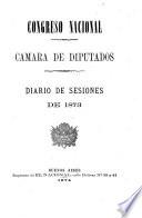 Diario de sesiones de la Cámara de Diputados