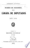 Diario de sesiones de la Cámara de Diputados