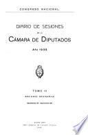 Diario de sesiones de la Cámara de Diputados