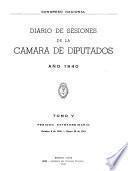 Diario de sesiones de la Cámara de Diputados