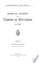 Diario de sesiones de la Cámara de diputados