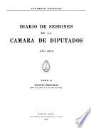 Diario de sesiones de la Cámara de Diputados