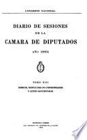 Diario de sesiones de la Cámara de Diputados