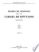 Diario de sesiones de la Cámara de Diputados