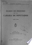 Diario de sesiones de la Cámara de Diputados