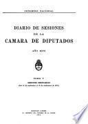 Diario de sesiones de la Cámara de Diputados