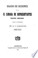 Diario de sesiones de la Cámara de Representantes