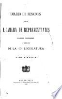 Diario de sesiones de la Cámara de Representantes