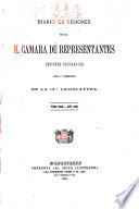 Diario de sesiones de la Cámara de Representantes