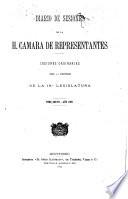 Diario de sesiones de la Cámara de Representantes