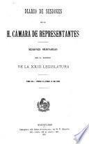 Diario de sesiones de la Cámara de Representantes