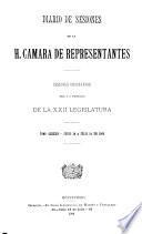 Diario de sesiones de la Cámara de Representantes