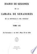 Diario de sesiones de la Cámara de Senadores de la República Oriental del Uruguay