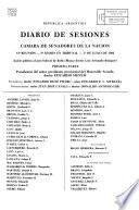 Diario de sesiones de la Cámara de Senadores