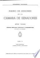 Diario de sesiones de la Cámara de Senadores