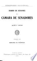 Diario de sesiones de la Cámara de Senadores