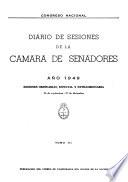 Diario de sesiones de la Cámara de Senadores