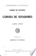 Diario de sesiones de la Cámara de Senadores