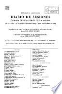 Diario de sesiones de la Cámara de Senadores