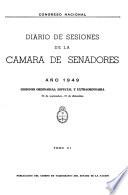 Diario de sesiones de la Cámara de Senadores